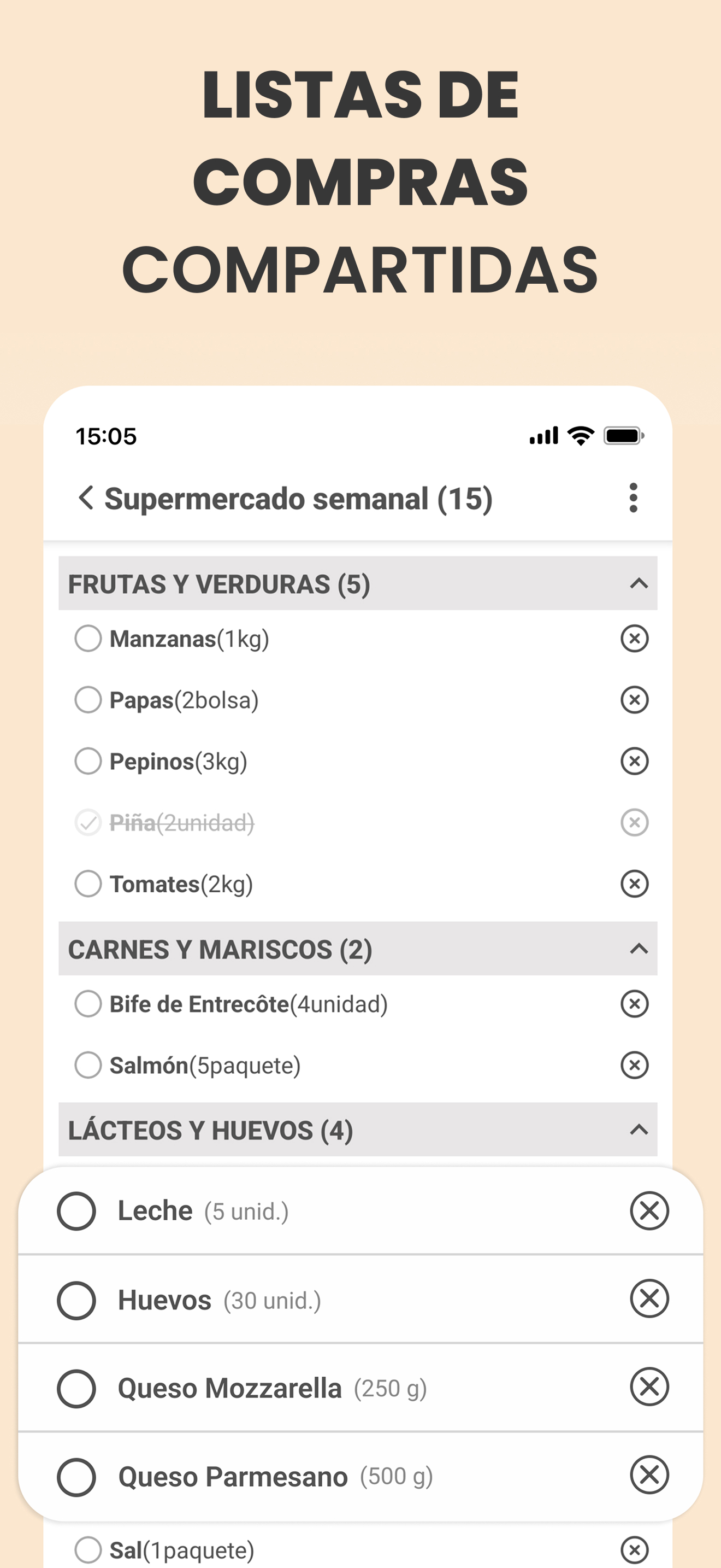 Captura del seguimiento del presupuesto en Plamily